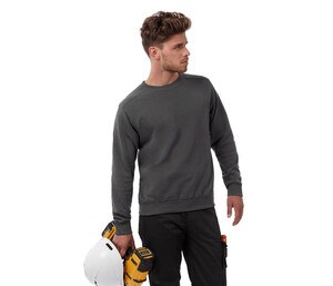 B&C Pro BC830 - Sweat Col Rond Manches Droites Homme Hero Pro