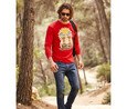 Fruit of the Loom SC233 - T-Shirt Homme Manches Longues 100% coton