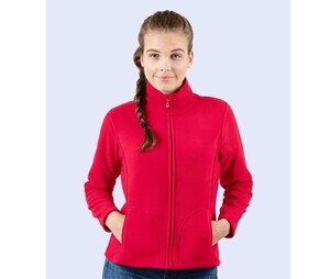 Starworld SW750 - Sweat-Shirt Femme Manches Droites Grand Zip